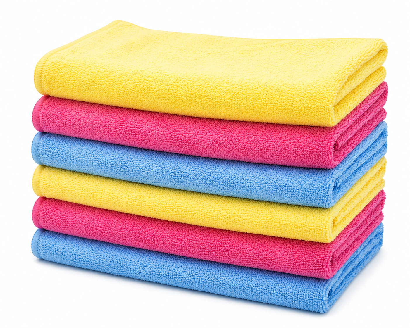 Premium Microfiber Cleaning Cloths – 6 Pack